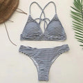 Paige Navy Baby Stripes - Two Piece Bathing Suit