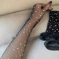 Crystal Mesh Stretch Rhinestones Gloves