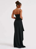 High Split Maxi Dress - Black