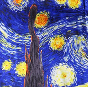 The Starry Night by Vincent Gogh Silk Scarf