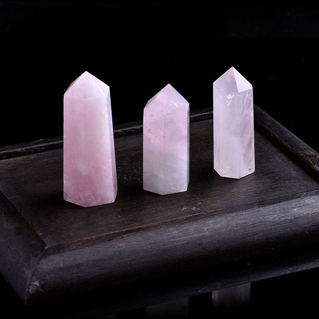 Rose Quartz Crystal Tower