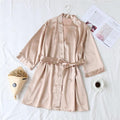 Summer Champagne Satin Kimono