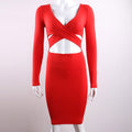 Bodycon Bandage Pencil Skirt Dress