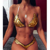 Golden Brazilian Sequin Bikini