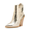 Metallic Cowboy Bootie