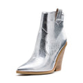 Metallic Cowboy Bootie