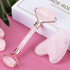 Rose Quartz  & Jade - Facial Roller and Guasha