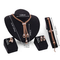 Serafina Crystal Set in Gold - 4 pieces Fashion Jewelry Set