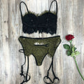 Revelation Lace Mini Bustier Lingerie Set