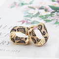 Leopard Lobe Hug  Zircon Earrings