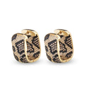 Leopard Lobe Hug  Zircon Earrings