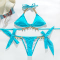 Glamour Girl Bejeweled Two Piece Swimwear.l