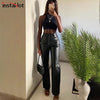 Vintage Look - Vegan Leather Trousers