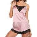 Satin Lace Sleepwear Lingerie Set