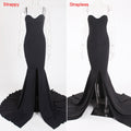 Strapless Front Slit Maxi Dress