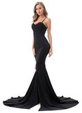 Strapless Front Slit Maxi Dress