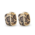 Leopard Lobe Hug  Zircon Earrings