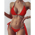 Glamour Girl Bejeweled Two Piece Swimwear.l