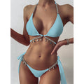 Glamour Girl Bejeweled Two Piece Swimwear.l