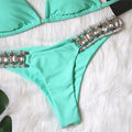 Glamour Girl Bejeweled Two Piece Swimwear.l