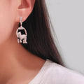 Black Spot Leopard Earring