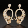 Leopard Statement Crystal Earrings